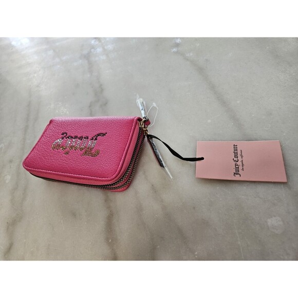 JUICY COUTURE HOT PINK DOUBLE ZIP AROUND WALLET, *NEW WITH TAGS!* - Picture 8 of 12